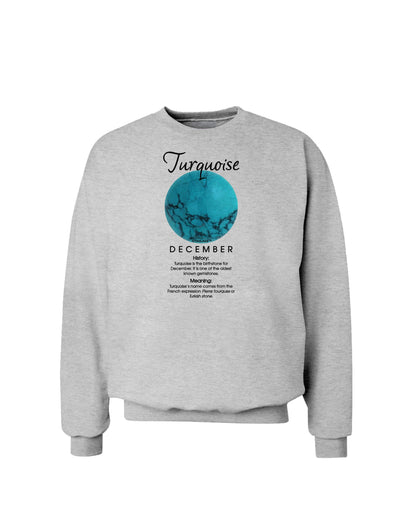 Birthstone Turquoise Sweatshirt by TooLoud-Sweatshirts-TooLoud-AshGray-Small-Davson Sales