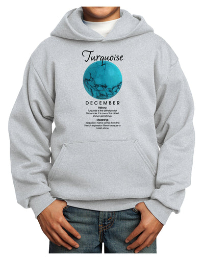 Birthstone Turquoise Youth Hoodie Pullover Sweatshirt by TooLoud-Youth Hoodie-TooLoud-Ash-XS-Davson Sales