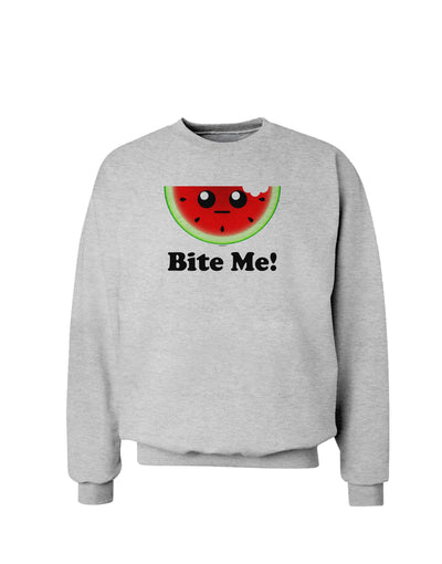 Bite Me Sweatshirt-Sweatshirts-TooLoud-AshGray-Small-Davson Sales