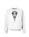 Black and White Mystic Bird Skull Day of the Dead Sweatshirt-Sweatshirts-TooLoud-White-Small-Davson Sales