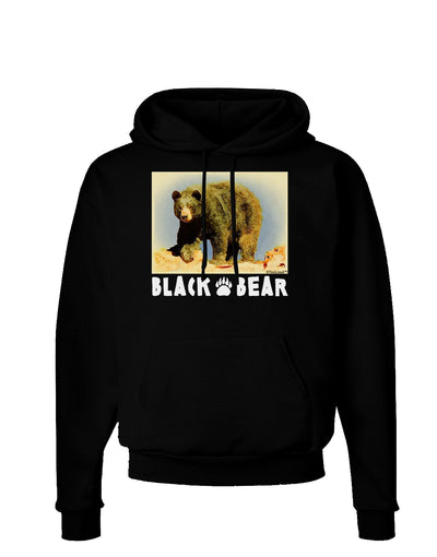 Black Bear Watercolor Dark Hoodie Sweatshirt-Hoodie-TooLoud-Black-Small-Davson Sales