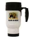 Black Bear Watercolor Stainless Steel 14oz Travel Mug-Travel Mugs-TooLoud-White-Davson Sales