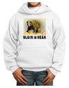 Black Bear Watercolor Youth Hoodie Pullover Sweatshirt-Youth Hoodie-TooLoud-White-XS-Davson Sales