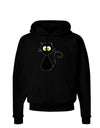 Black Cat Halloween Dark Hoodie Sweatshirt-Hoodie-TooLoud-Black-Small-Davson Sales