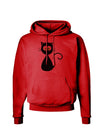 Black Cat Halloween Hoodie Sweatshirt-Hoodie-TooLoud-Red-Small-Davson Sales