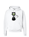 Black Cat Halloween Hoodie Sweatshirt-Hoodie-TooLoud-White-Small-Davson Sales