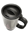 Black Feather Stainless Steel 14oz Travel Mug-Travel Mugs-TooLoud-White-Davson Sales