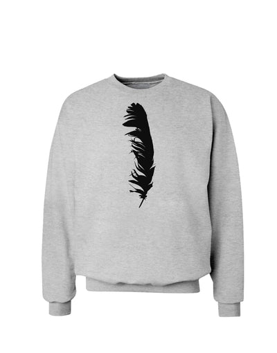 Black Feather Sweatshirt-Sweatshirts-TooLoud-AshGray-Small-Davson Sales