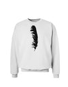 Black Feather Sweatshirt-Sweatshirts-TooLoud-White-Small-Davson Sales