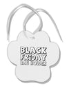 Black Friday Bag Holder Paw Print Shaped Ornament-Ornament-TooLoud-White-Davson Sales