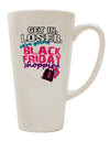 Black Friday Exclusive: 16 Ounce Conical Latte Coffee Mug - The Ultimate Drinkware Essential-Conical Latte Mug-TooLoud-White-Davson Sales