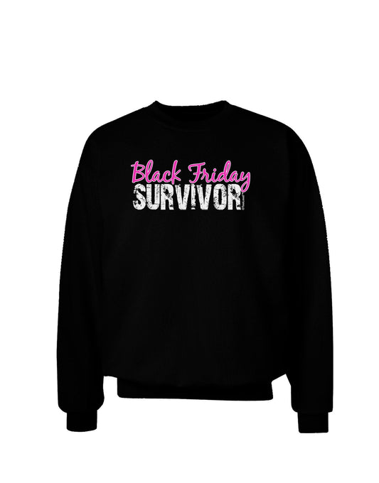 Black Friday Survivor Adult Dark Sweatshirt-Sweatshirts-TooLoud-Black-XXX-Large-Davson Sales