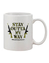 Black Friday Veteran - Outta My Way Printed 11 oz Coffee Mug - TooLoud-11 OZ Coffee Mug-TooLoud-White-Davson Sales