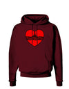 Black Lace Panty Heart Dark Hoodie Sweatshirt-Hoodie-TooLoud-Maroon-Small-Davson Sales