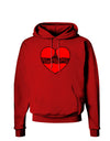 Black Lace Panty Heart Dark Hoodie Sweatshirt-Hoodie-TooLoud-Red-Small-Davson Sales