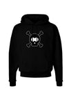 Black Skull and Crossbones Dark Hoodie Sweatshirt-Hoodie-TooLoud-Black-Small-Davson Sales