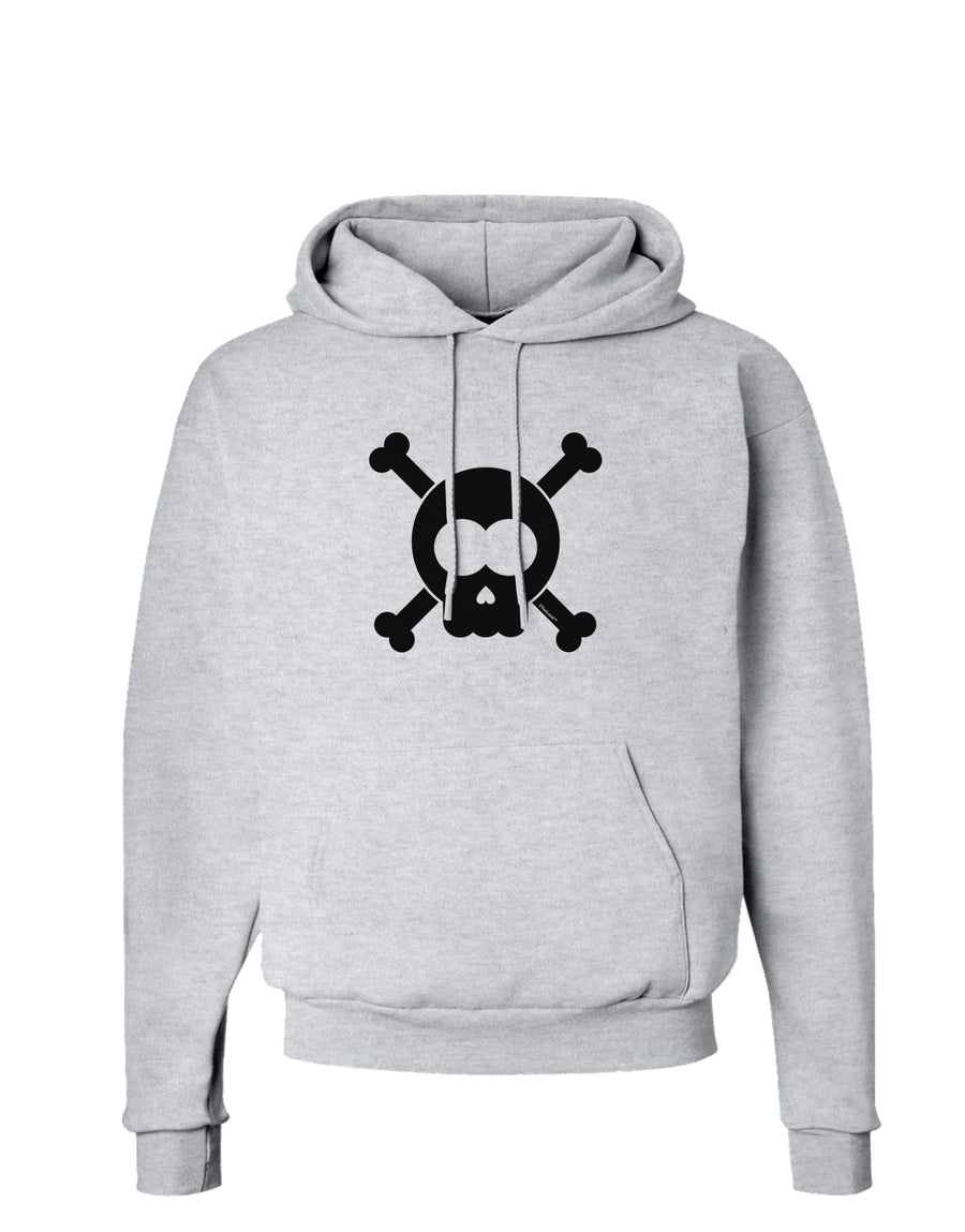 Black Skull and Crossbones Hoodie Sweatshirt-Hoodie-TooLoud-White-Small-Davson Sales