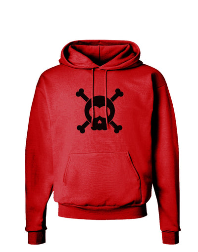 Black Skull and Crossbones Hoodie Sweatshirt-Hoodie-TooLoud-Red-Small-Davson Sales