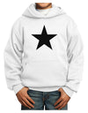 Black Star Youth Hoodie Pullover Sweatshirt-Youth Hoodie-TooLoud-White-XS-Davson Sales