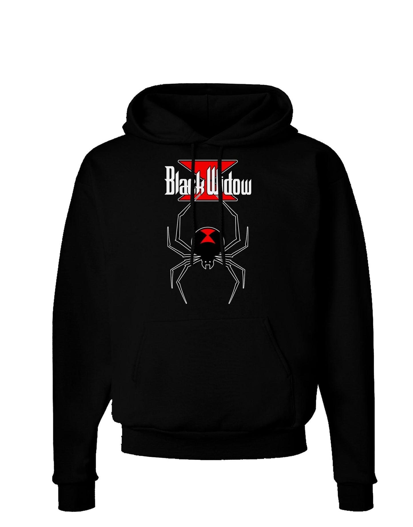 Black Widow Spider Design - Logo Dark Hoodie Sweatshirt-Hoodie-TooLoud-Black-Small-Davson Sales
