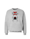 Black Widow Spider Design - Logo Sweatshirt-Sweatshirts-TooLoud-AshGray-Small-Davson Sales