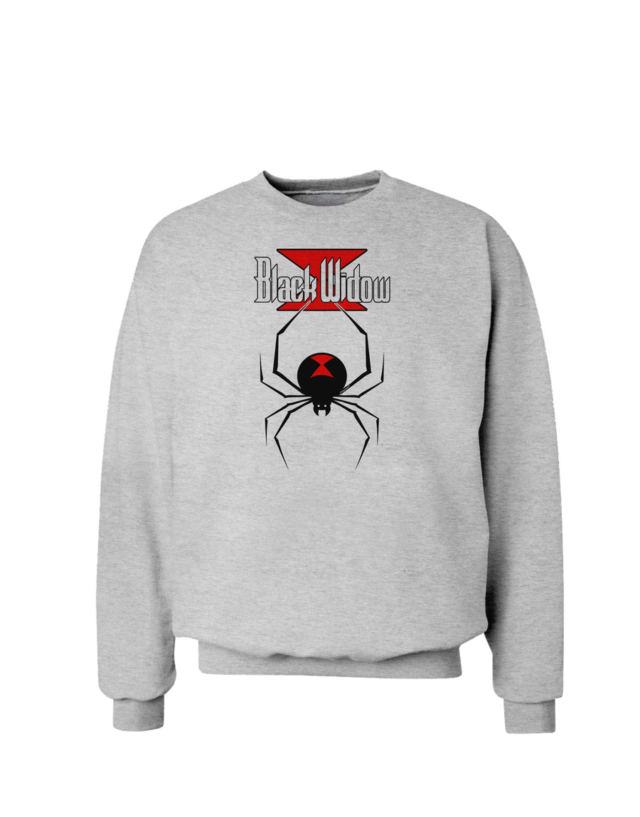 Black Widow Spider Design - Logo Sweatshirt-Sweatshirts-TooLoud-White-Small-Davson Sales