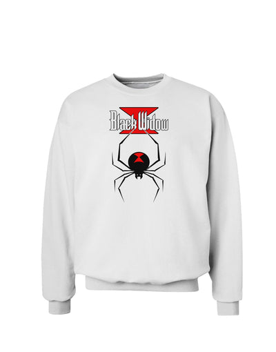 Black Widow Spider Design - Logo Sweatshirt-Sweatshirts-TooLoud-White-Small-Davson Sales