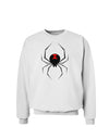 Black Widow Spider Design Sweatshirt-Sweatshirts-TooLoud-White-Small-Davson Sales