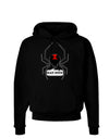 Black Widow Spider Design - Text Dark Hoodie Sweatshirt-Hoodie-TooLoud-Black-Small-Davson Sales