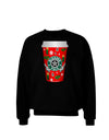 Blessed Yule Red Coffee Cup Adult Dark Sweatshirt by-Sweatshirts-TooLoud-Black-XXX-Large-Davson Sales