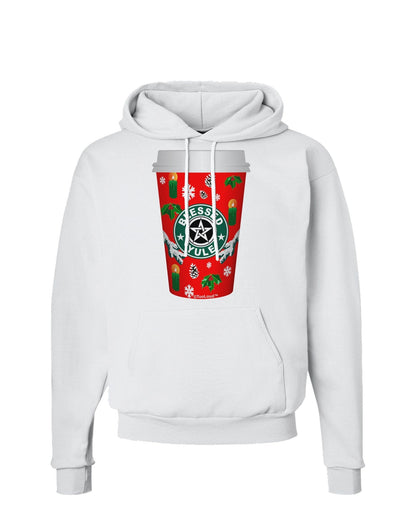 Blessed Yule Red Coffee Cup Hoodie Sweatshirt by-Hoodie-TooLoud-White-XXX-Large-Davson Sales