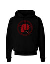 Blood Red Skull Dark Hoodie Sweatshirt by TooLoud-Hoodie-TooLoud-Black-Small-Davson Sales