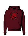 Blood Red Skull Dark Hoodie Sweatshirt by TooLoud-Hoodie-TooLoud-Maroon-Small-Davson Sales