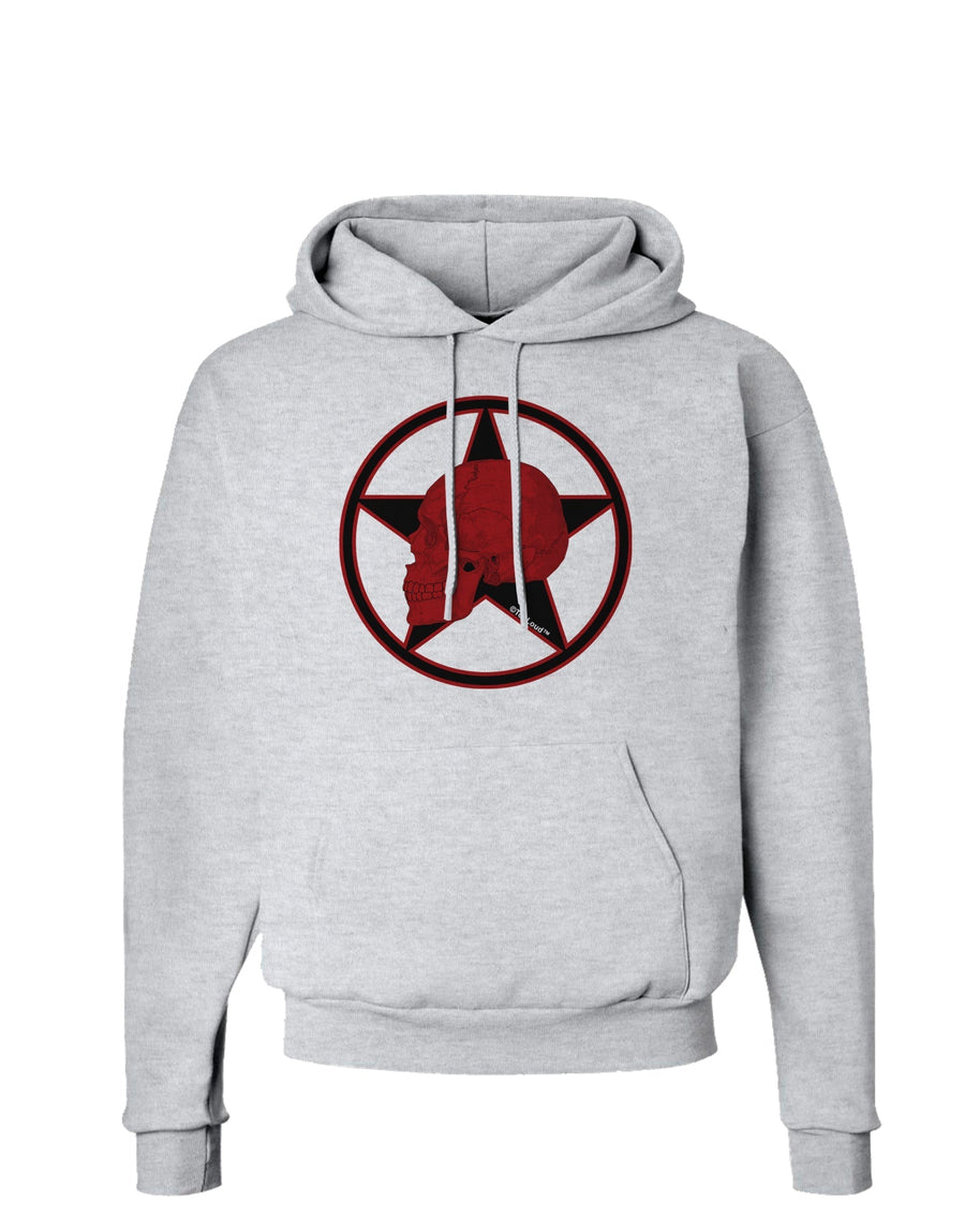 Blood Red Skull Hoodie Sweatshirt by TooLoud-Hoodie-TooLoud-White-Small-Davson Sales