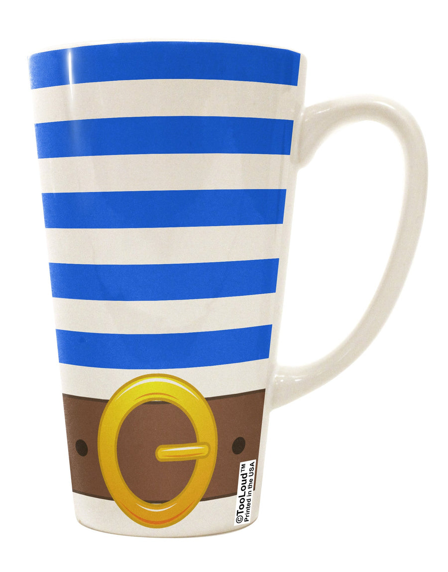 Blue 16 Ounce Conical Latte Coffee Mug All Over Print - Perfect for Pirate Crews TooLoud-Conical Latte Mug-TooLoud-White-Davson Sales