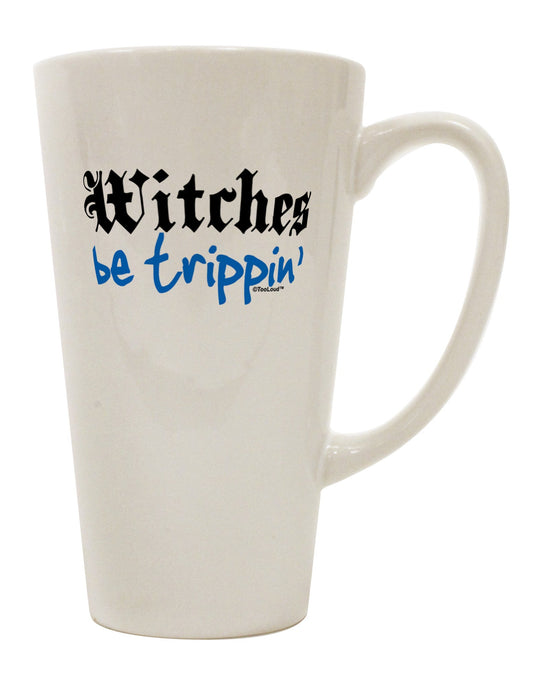 Blue 16 Ounce Conical Latte Coffee Mug - Perfect for Witches and Enthusiasts TooLoud-Conical Latte Mug-TooLoud-White-Davson Sales