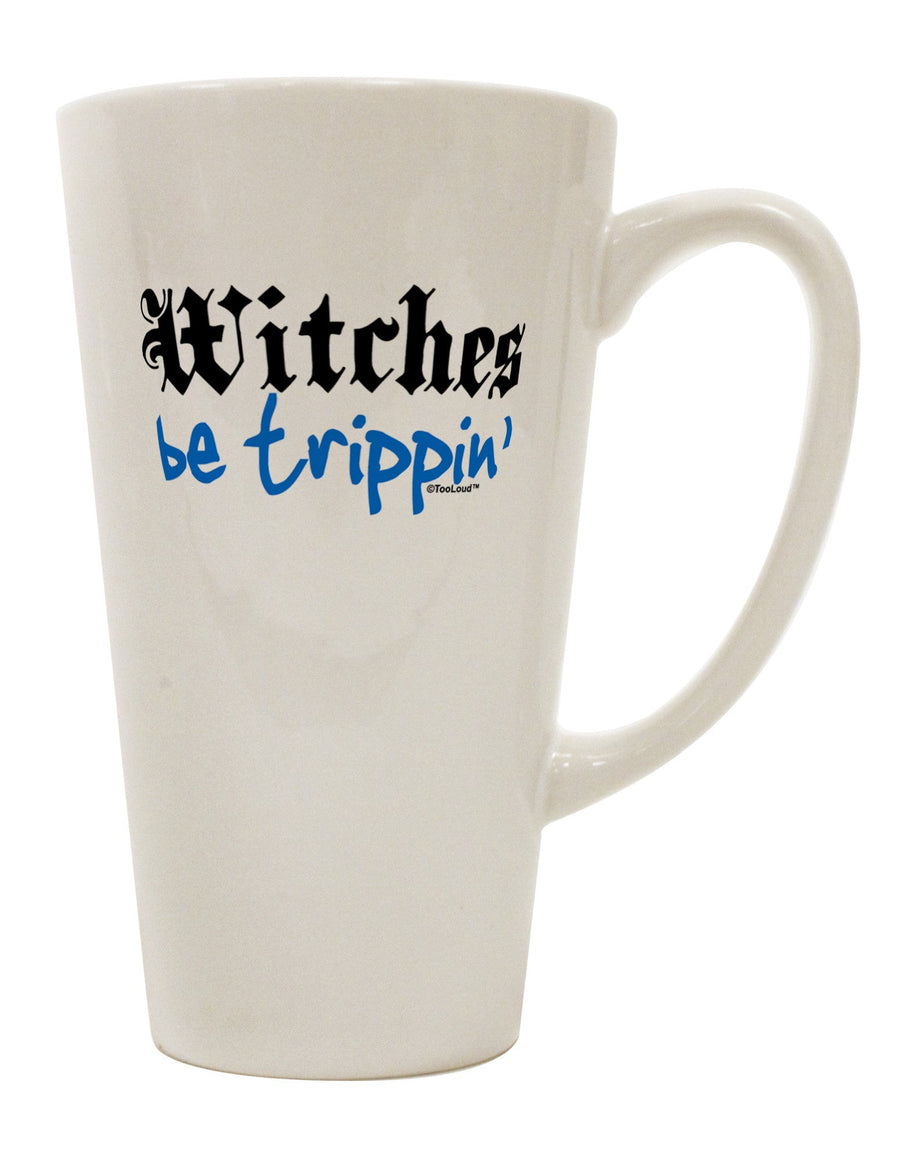 Blue 16 Ounce Conical Latte Coffee Mug - Perfect for Witches and Enthusiasts TooLoud-Conical Latte Mug-TooLoud-White-Davson Sales