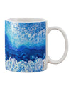 Blue Agate Geode Print 11 oz Coffee Mug - Expertly Crafted Drinkware TooLoud-11 OZ Coffee Mug-TooLoud-White-Davson Sales