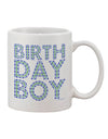 Blue and Green Dots Printed 11 oz Coffee Mug - Perfect for Celebrating Birthdays! - TooLoud-11 OZ Coffee Mug-TooLoud-White-Davson Sales