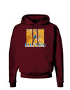 Blue Bird In Yellow Text Dark Hoodie Sweatshirt-Hoodie-TooLoud-Maroon-XXX-Large-Davson Sales