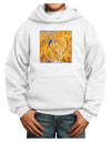 Blue Bird in Yellow Youth Hoodie Pullover Sweatshirt-Youth Hoodie-TooLoud-White-XL-Davson Sales