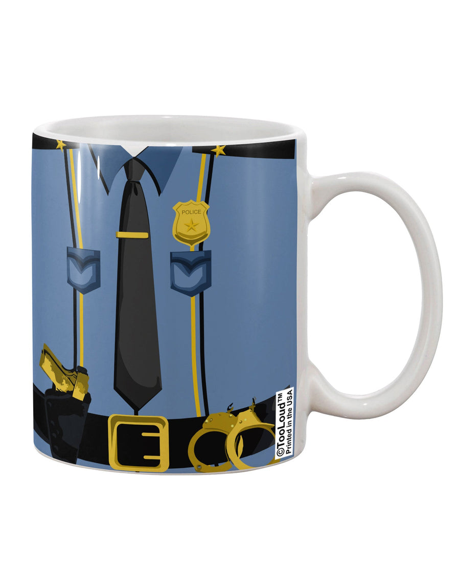 Blue-Gold AOP Printed 11 oz Coffee Mug - Expertly Crafted Drinkware TooLoud-11 OZ Coffee Mug-TooLoud-White-Davson Sales