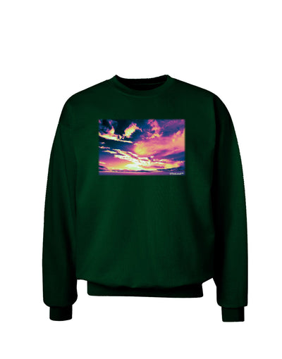 Blue Mesa Reservoir Surreal Adult Dark Sweatshirt-Sweatshirts-TooLoud-Deep-Forest-Green-Small-Davson Sales
