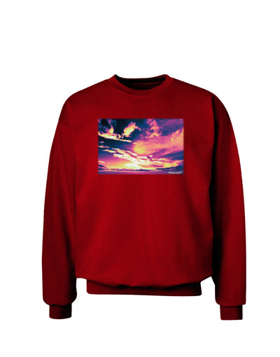 Blue Mesa Reservoir Surreal Adult Dark Sweatshirt-Sweatshirts-TooLoud-Deep-Red-Small-Davson Sales