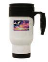 Blue Mesa Reservoir Surreal Stainless Steel 14oz Travel Mug-Travel Mugs-TooLoud-White-Davson Sales