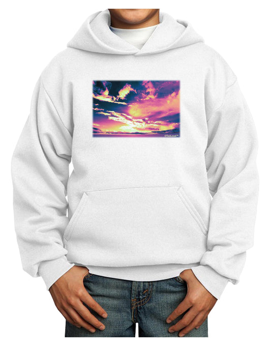 Blue Mesa Reservoir Surreal Youth Hoodie Pullover Sweatshirt-Youth Hoodie-TooLoud-White-XS-Davson Sales
