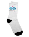 Blue Owls Adult Crew Socks - A Timeless Expression of Love for Owls - by TooLoud-Socks-TooLoud-White-Ladies-4-6-Davson Sales