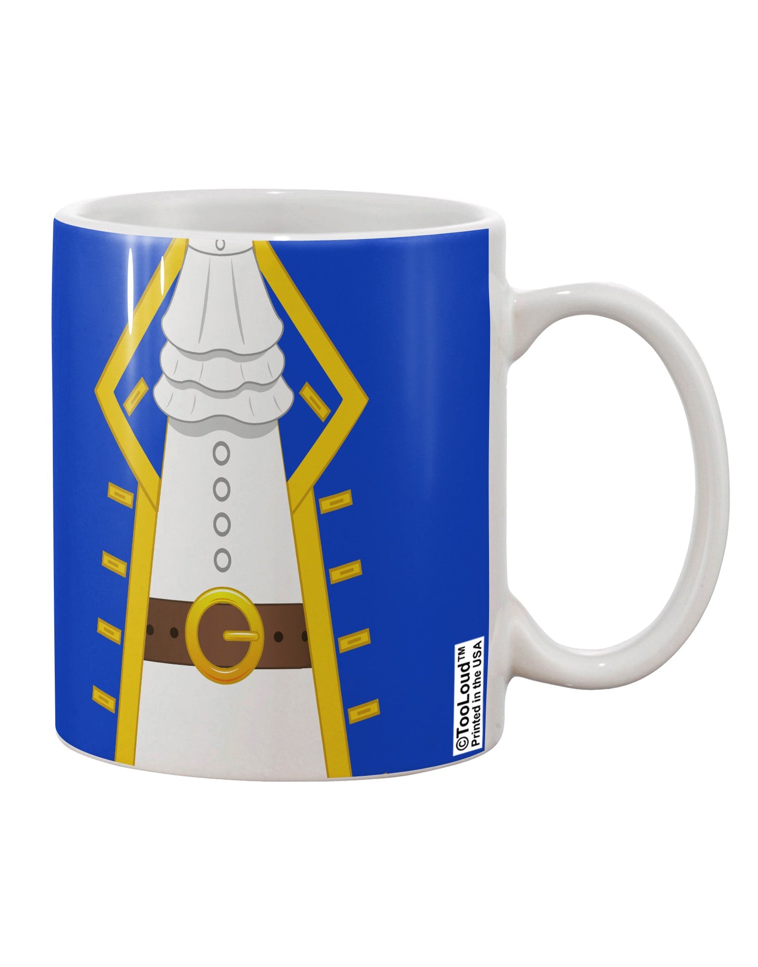 Blue Printed 11 oz Coffee Mug All Over Print - Perfect for the Pirate Captain's Collection TooLoud-11 OZ Coffee Mug-TooLoud-White-Davson Sales