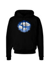 Blue Sky Puffy Clouds Dark Hoodie Sweatshirt-Hoodie-TooLoud-Black-Small-Davson Sales