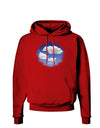 Blue Sky Puffy Clouds Dark Hoodie Sweatshirt-Hoodie-TooLoud-Red-Small-Davson Sales